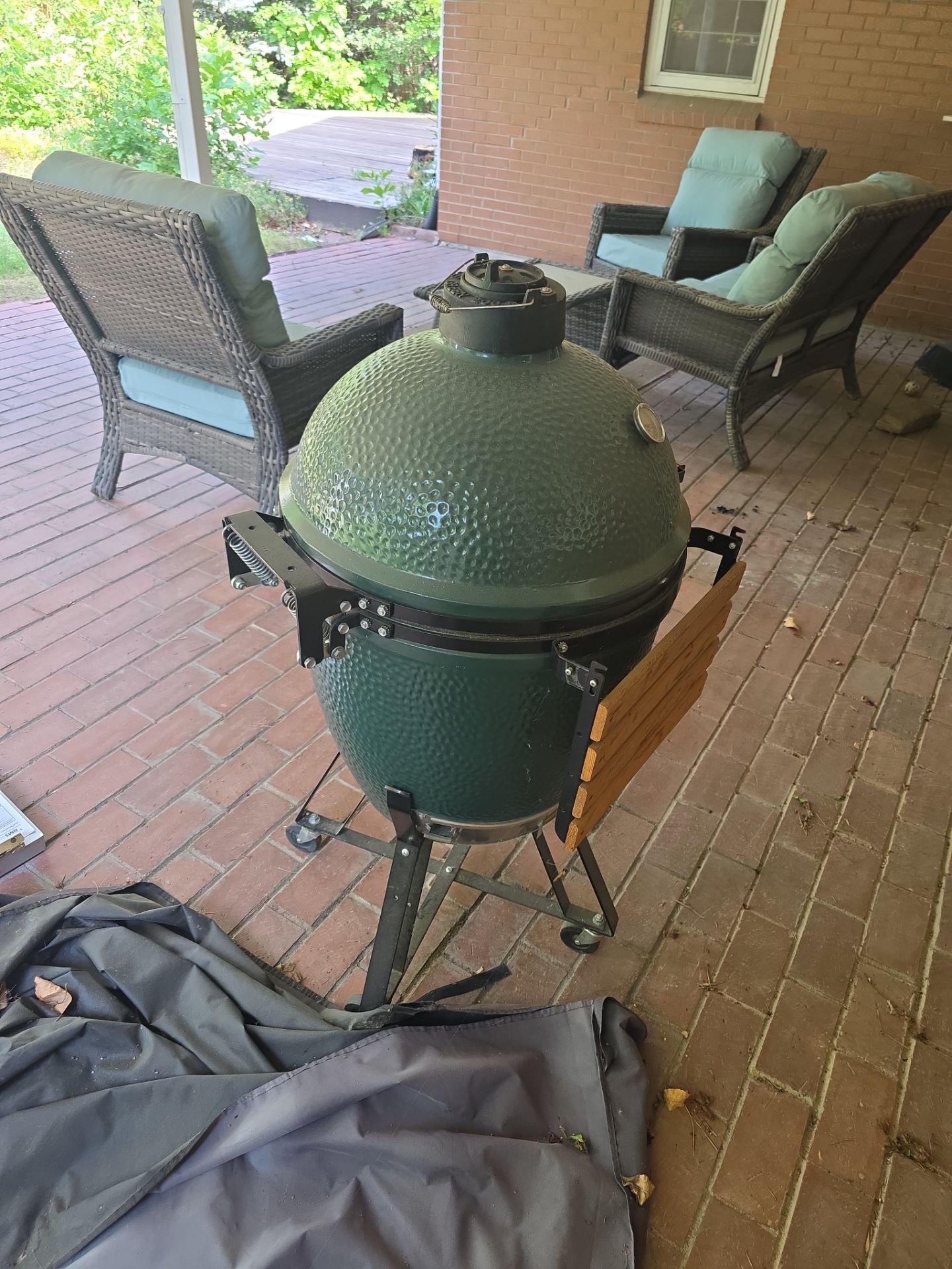 Ceramic grill before custom crating